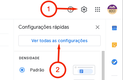 Gmail - Configurações